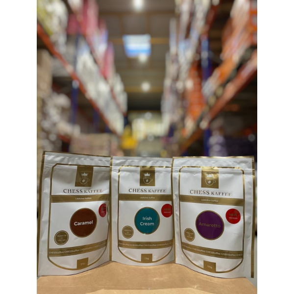 Chess Kaffee Prestige 200 g, Chess Kaffee Tradition 200 g, Chess Kaffee Tradition 100 g, Chess Kaffee Prestige 100 g, Chess Kaffee Cronat 200 g, Chess Kaffee Cronat 400 g, Chess Kaffee Bella Crema Luxus 1 kg, Chess Kaffee Cafe Crema Pro 1 kg, Chess Kaffee Colombia 500 g, Chess Kaffee Ethiopia Alpine 500 g, Chess Kaffee Ethiopia 500 g, Chess Kaffee Espresso Gold 1 kg, Chess Kaffee Guatemala 500 g, Chess Kaffee Nicaragua 500 g, Chess Kaffee Peru 500 g, Chess Kaffee India Piantation 500 g, Chess Kaffee Espresso Gold 500 g, Chess Kaffee Cronat 100 g, Chess Kaffee (Eth/Col/Guat/ElSal/Braz) 340 g, Chess Kaffee Espresso BadGet 1,1 kg, Chess Kaffee Espresso Medio 1 kg, Chess Kaffee Espresso Gold 1,1 kg, Chess Kaffee Velvet Crema Pro 160 g, Chess Kaffee Cronat Crema 200 g, Chess Kaffee IL Caffe Italiano 200 g, Chess Kaffee Prestige French Roast 200 g, Chess Kaffee Tradition 200 g, Chess Kaffee Espresso BadGet 1 kg, Chess Kaffee Brazil 500 g, Chess Kaffee Bravo Espresso 1 kg, Chess Kaffee IL CAFFE ITALIANO 100 g, Chess Kaffee IL CAFFE ITALIANO 200 g, Chess Kaffee TRADITION 100 g, Chess Kaffee Il Caffe Italiano 500 g, Chess Kaffee Prestige 500 g, Chess Kaffee Asea Golden Line 500 g, Chess Kaffee Karibik Caffe Crema 500 g, Chess Kaffee Cronat Crema 100 g, Chess Kaffee Il Caffe Italiano 100 g, Chess Kaffee Prestige French Roast 100 g, Chess Kaffee Tradition 100 g, Chess Kaffee Alpine Gold Colombia 500 g, Chess Kaffee Costa Rica 500 g, Chess Kaffee Entkoffeinierter 100% Arabica (без кофеїну) 250 g, Chess Kaffee Entkoffeinierter 100% Arabica (без кофеїну) 340 g, Chess Kaffee Entkoffeinierter 100% Arabica (без кофеїну) 500 g, Chess Kaffee Asia Golden Line 500 g, Chess Kaffee Il Caffe Italiano 500 g, Chess Kaffee Prestige 500 g, Chess Kaffee Karibik Caffe Crema 500 g, Chess Kaffee Asia Golden Line 1 kg, Chess Kaffee IL Caffe Italiano 1 kg, Chess Kaffee Espresso Crema&Aroma 1 kg, Chess Kaffee Prestige 1 kg, Chess Kaffee Amaretto 175 g, Chess Kaffee Irish Cream 175 g, Chess Kaffee Caramel 175 g, Chess Kaffee Brasil 1 kg, Chess Kaffee Millicano 100 g